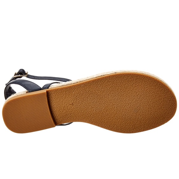 Jack Rogers Evie Black Leather Sandals 8.5 - Picture 4 of 10